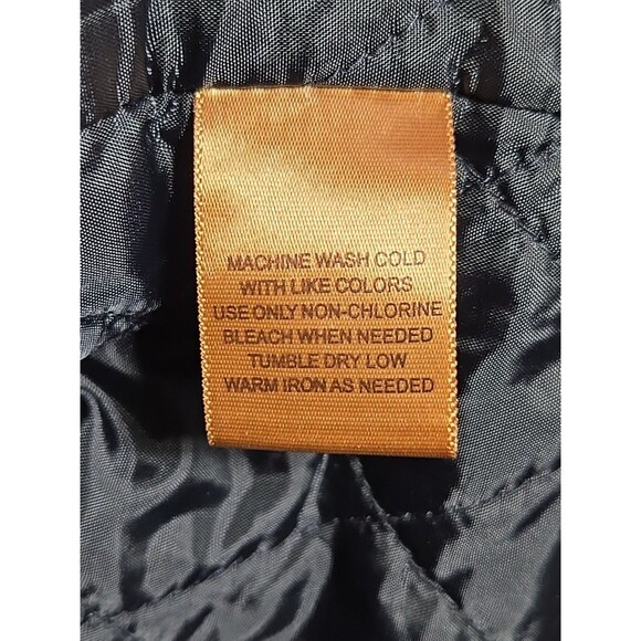 St Johns Bay Mens 2XLT Quilted Flannel Shirt Jacket Plaid Gray Red Vintage Macau - Picture 8 of 8